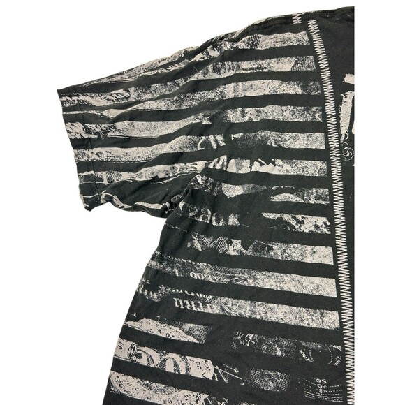 Affliction Black Distressed 2XL XXL T-Shirt Live Fast Series Dead Or Alive - Picture 7 of 13